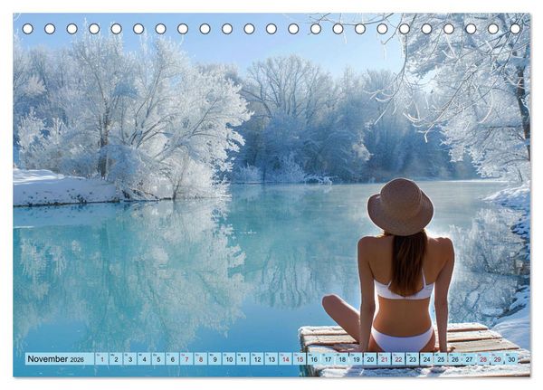 Produktbild: Eisbaden (Tischkalender 2026 DIN A5 quer), CALVENDO Monatskalender