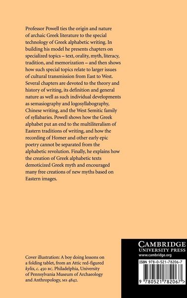 Produktbild: Writing and the Origins of Greek Literature