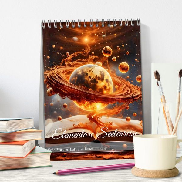 Produktbild: Elementare Seelenreise (Tischkalender 2026 DIN A5 hoch), CALVENDO Monatskalender