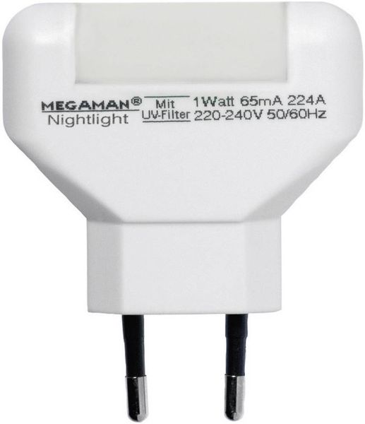 Megaman MM001 MM001 LED-Nachtlicht Rechteckig LED Warmweiß Weiß
