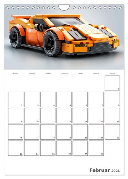 Produktbild: Gesteckte coole Flitzer (Wandkalender 2026 DIN A4 hoch), CALVENDO Monatskalender