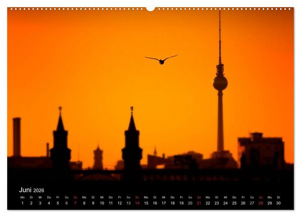 Produktbild: Colors of Berlin 2026 (Wandkalender 2026 DIN A2 quer), CALVENDO Monatskalender