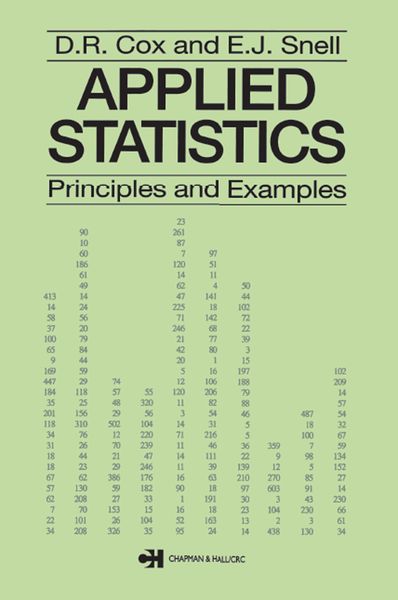 Produktbild: Applied Statistics - Principles and Examples