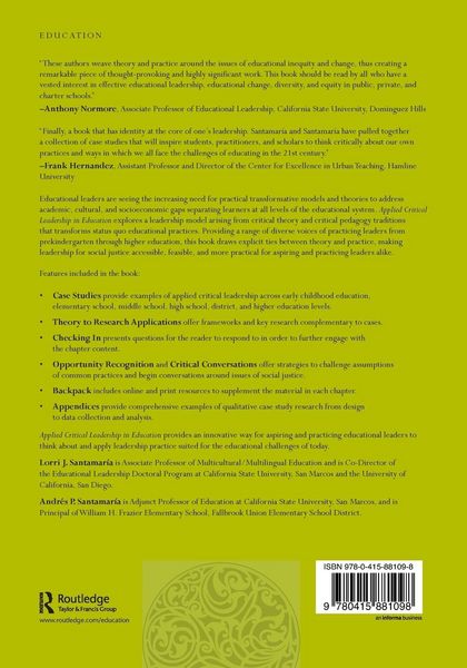 Produktbild: Applied Critical Leadership in Education