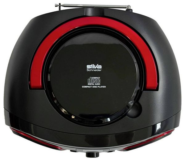 Produktbild: Silva Schneider MPC 19.4 USB CD-Radio UKW AUX, CD, USB Schwarz, Rot