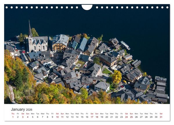 Produktbild: Hallstatt The pearl of Austria (Wall Calendar 2026 DIN A4 landscape), CALVENDO 12 Month Wall Calendar