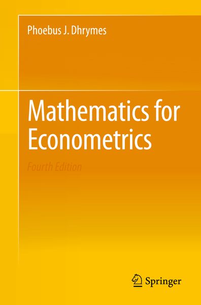 Produktbild: Mathematics for Econometrics