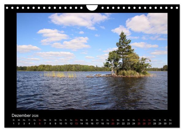 Produktbild: Schweden 2026 (Wandkalender 2026 DIN A4 quer), CALVENDO Monatskalender