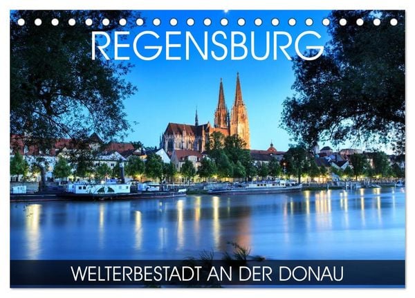 Produktbild: Regensburg - Welterbestadt an der Donau (Tischkalender 2026 DIN A5 quer), CALVENDO Monatskalender
