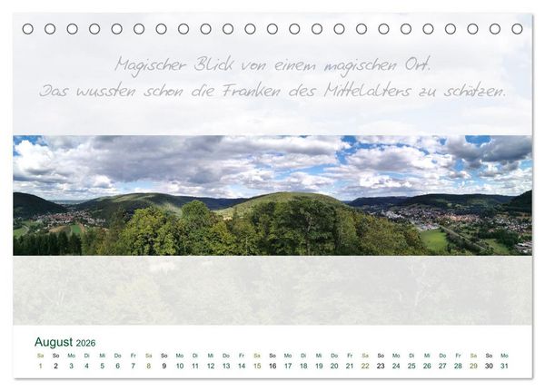 Produktbild: Main Rundblick (Tischkalender 2026 DIN A5 quer), CALVENDO Monatskalender