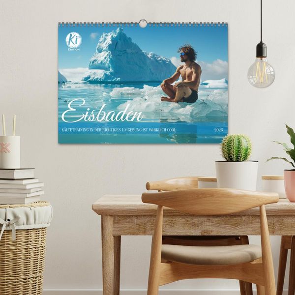 Produktbild: Eisbaden (Wandkalender 2026 DIN A3 quer), CALVENDO Monatskalender
