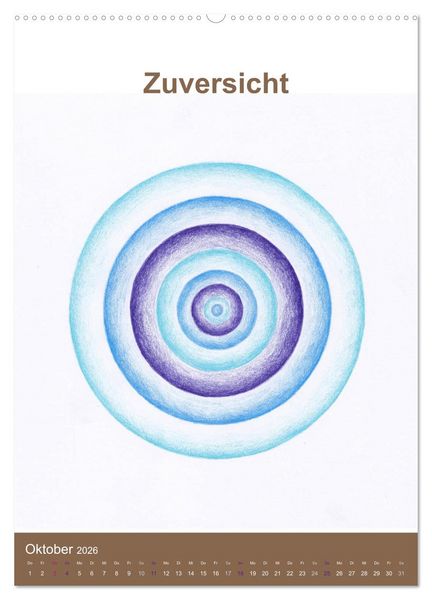 Produktbild: Delfinheilsymbole (Wandkalender 2026 DIN A2 hoch), CALVENDO Monatskalender
