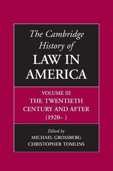 Produktbild: The Cambridge History of Law in America
