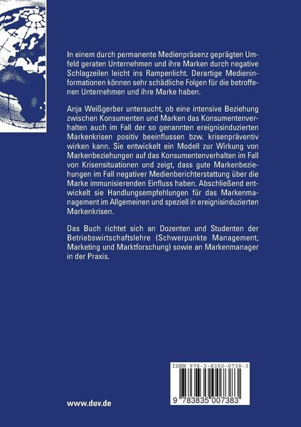 Produktbild: Konsumentenverhalten in ereignisinduzierten Markenkrisen