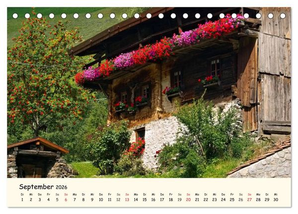 Produktbild: Vinschgau - Die Sonnenseite S&uuml;dtirols (Tischkalender 2026 DIN A5 quer), CALVENDO Monatskalender