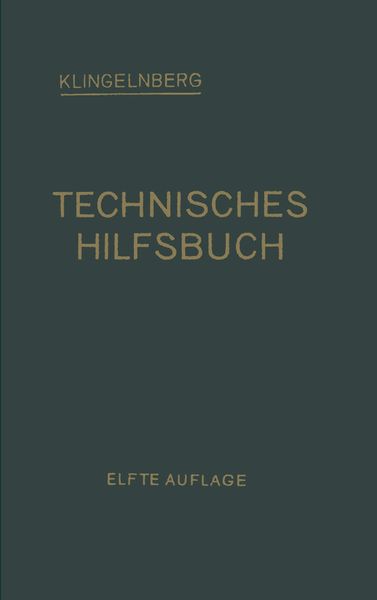 Produktbild: Klingelnberg Technisches Hilfsbuch
