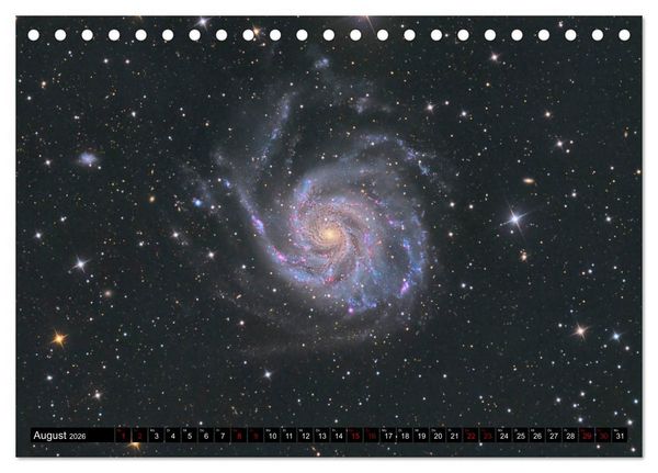 Produktbild: Galaxien des Nordhimmels (Tischkalender 2026 DIN A5 quer), CALVENDO Monatskalender