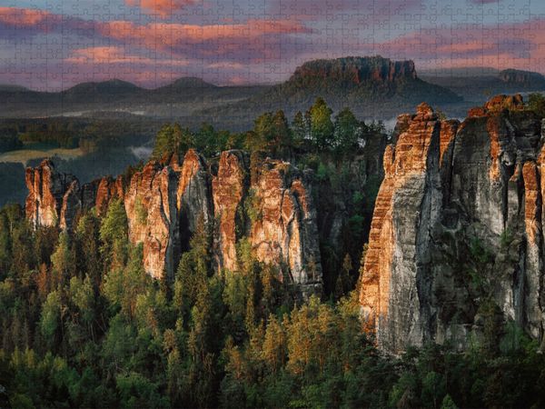 Produktbild: CALVENDO Puzzle Blick am Morgen | 1000 Teile Lege-Gr&ouml;&szlig;e 64x48cm Foto-Puzzle f&uuml;r gl&uuml;ckliche Stunden