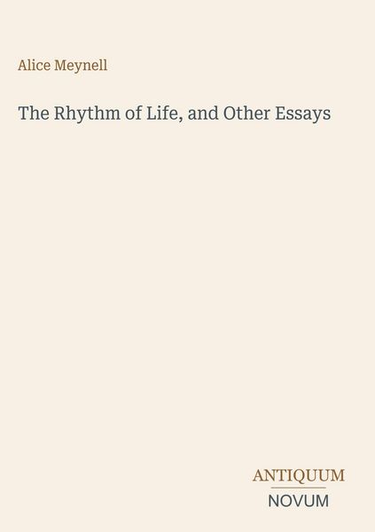 Produktbild: The Rhythm of Life, and Other Essays