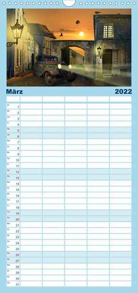 Produktbild: Familienplaner Mystische und romantische M&auml;rchenwelt Mausopardia (Wandkalender 2022 , 21 cm x 45 cm, hoch)