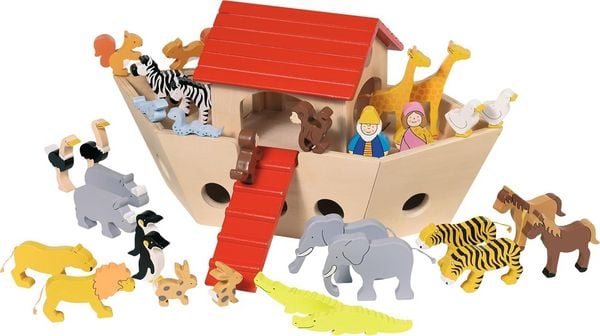 Produktbild: goki Arche Noah, Holz inkl. Tiere, Noah & Frau