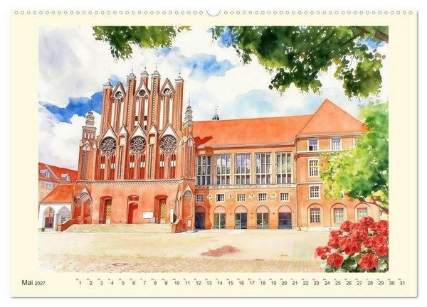 Produktbild: Abwechslungsreiches Brandenburg (hochwertiger Premium Wandkalender 2027 DIN A2 quer), Kunstdruck in Hochglanz