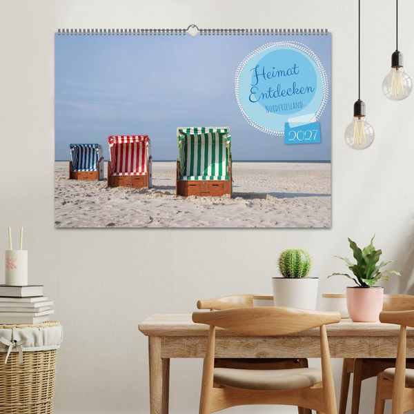 Produktbild: Heimat Entdecken - Nordfriesland (Wandkalender 2027 DIN A2 quer), CALVENDO Monatskalender