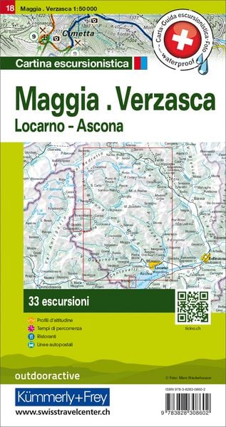 Produktbild: Maggia, Verzasca, Locarno-Ascona Touren-Wanderkarte Nr. 18
