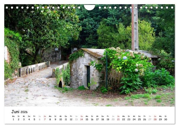 Produktbild: Jakobsweg - Camino Portugues (Wandkalender 2026 DIN A4 quer), CALVENDO Monatskalender