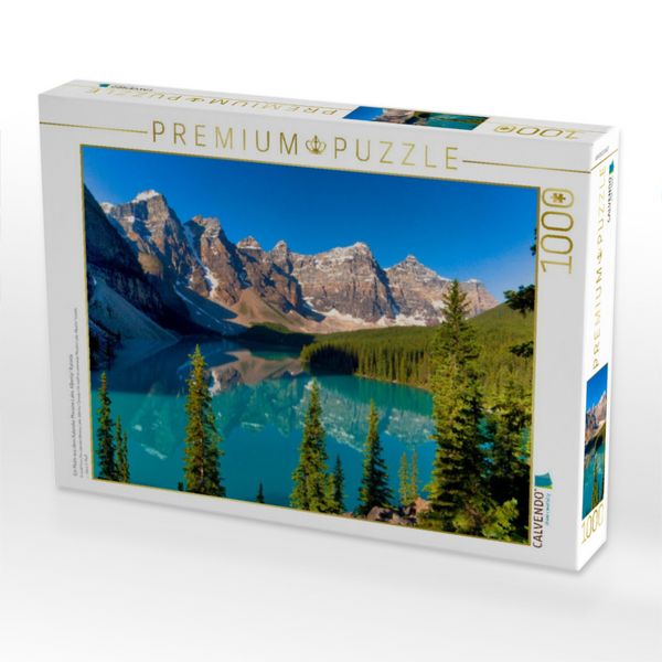Produktbild: CALVENDO Puzzle Ein Motiv aus dem Kalender Moraine Lake, Alberta/ Kanada | 1000 Teile Lege-Gr&ouml;&szlig;e 64x48cm Foto-Puzzle f&uuml;r gl&uuml;ckliche Stunden