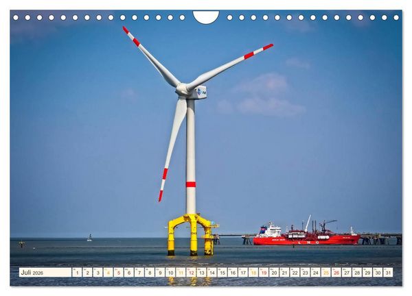 Produktbild: Windrad - Fluch und Segen (Wandkalender 2026 DIN A4 quer), CALVENDO Monatskalender