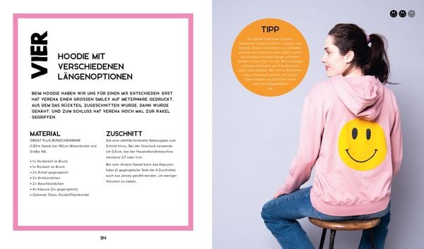 Produktbild: Happy Sweater n&auml;hen &ndash; Siebdrucken super easy! Mit 50 Motivvorlagen von @akkolade.studio