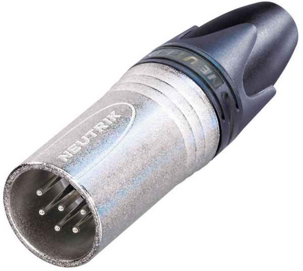 Neutrik NC6MXX XLR-Steckverbinder Stecker, gerade Polzahl: 6 Silber 1St.