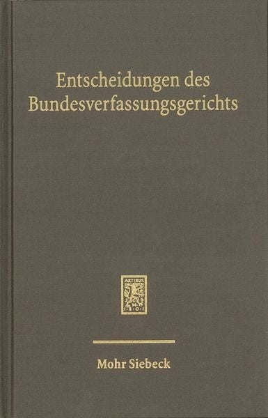 Produktbild: Entscheidungen des Bundesverfassungsgerichts (BVerfGE)