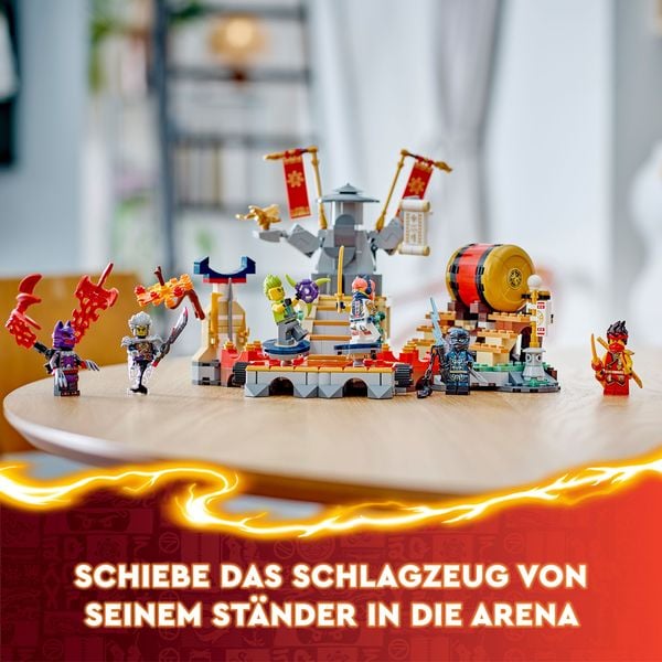 Produktbild: LEGO NINJAGO Turnier-Arena, Abenteuer-Spielzeug mit 6 Minifiguren 71818