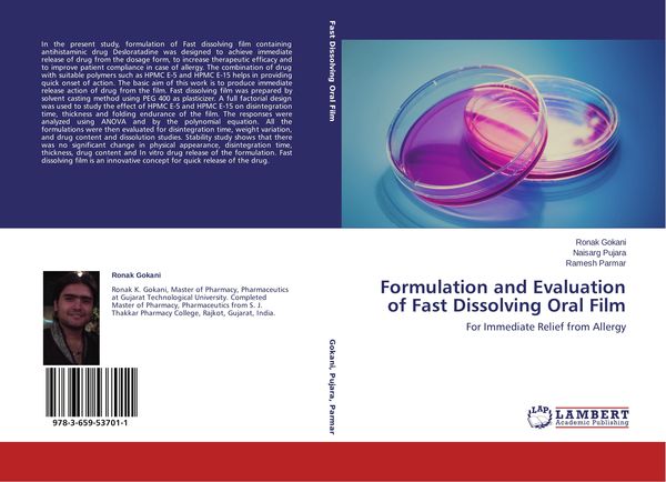 Produktbild: Formulation and Evaluation of Fast Dissolving Oral Film