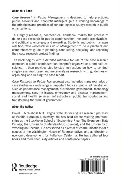 Produktbild: Case Research in Public Management
