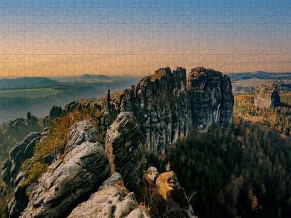 Produktbild: CALVENDO Puzzle Schrammsteinaussicht | 1000 Teile Lege-Gr&ouml;&szlig;e 64x48cm Foto-Puzzle f&uuml;r gl&uuml;ckliche Stunden