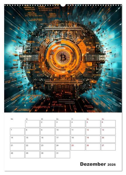 Produktbild: KRYPTO Cooler Terminplaner (Wandkalender 2026 DIN A2 hoch), CALVENDO Monatskalender