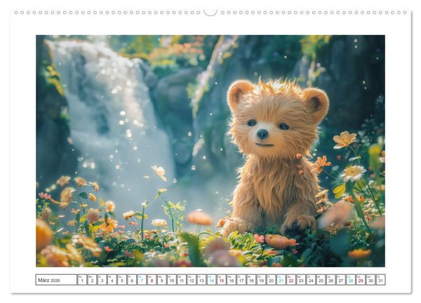 Produktbild: Abenteuer eines Taddyb&auml;ren (Wandkalender 2026 DIN A2 quer), CALVENDO Monatskalender