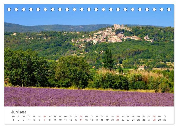 Produktbild: Provence - Zwischen Meer und Alpen (Tischkalender 2026 DIN A5 quer), CALVENDO Monatskalender