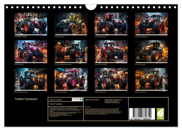 Produktbild: Traktor Fantasien (Wandkalender 2026 DIN A4 quer), CALVENDO Monatskalender