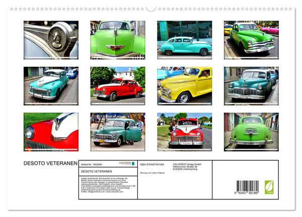Produktbild: DESOTO VETERANEN (hochwertiger Premium Wandkalender 2026 DIN A2 quer), Kunstdruck in Hochglanz