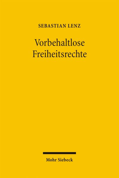 Produktbild: Vorbehaltlose Freiheitsrechte