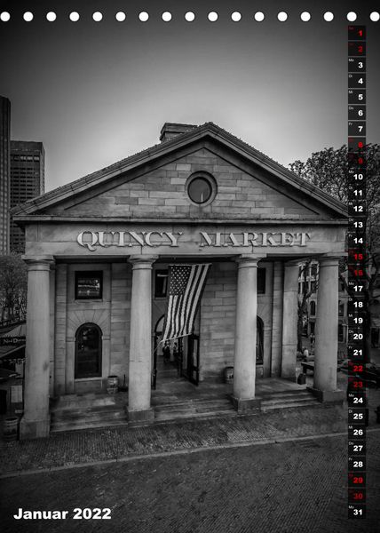 Produktbild: BOSTON Monochrome Impressionen (Tischkalender 2022 DIN A5 hoch)