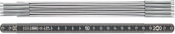 Produktbild: Gliederma&szlig;stab L.2m B.14mm mm/mm EG II Alu.schwarz BMI