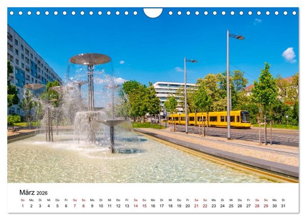Produktbild: Dresden, Pure Eleganz an der Elbe (Wandkalender 2026 DIN A4 quer), CALVENDO Monatskalender