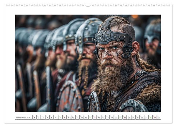 Produktbild: Die Abenteuer der Wikinger (hochwertiger Premium Wandkalender 2026 DIN A2 quer), Kunstdruck in Hochglanz