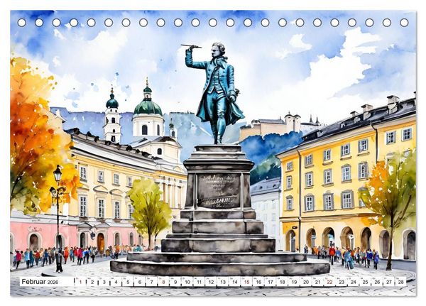 Produktbild: &Ouml;sterreich - Idylle in den Alpen (Tischkalender 2026 DIN A5 quer), CALVENDO Monatskalender