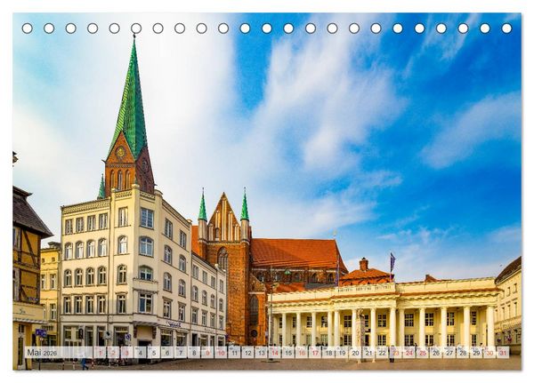 Produktbild: Wundersch&ouml;nes Schwerin (Tischkalender 2026 DIN A5 quer), CALVENDO Monatskalender